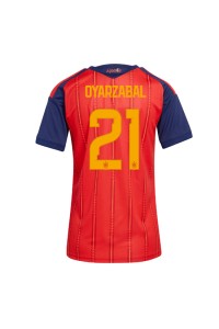 Espanja Mikel Oyarzabal #21 Jalkapallovaatteet Naisten Kotipaita MM-kisat 2026 Lyhythihainen